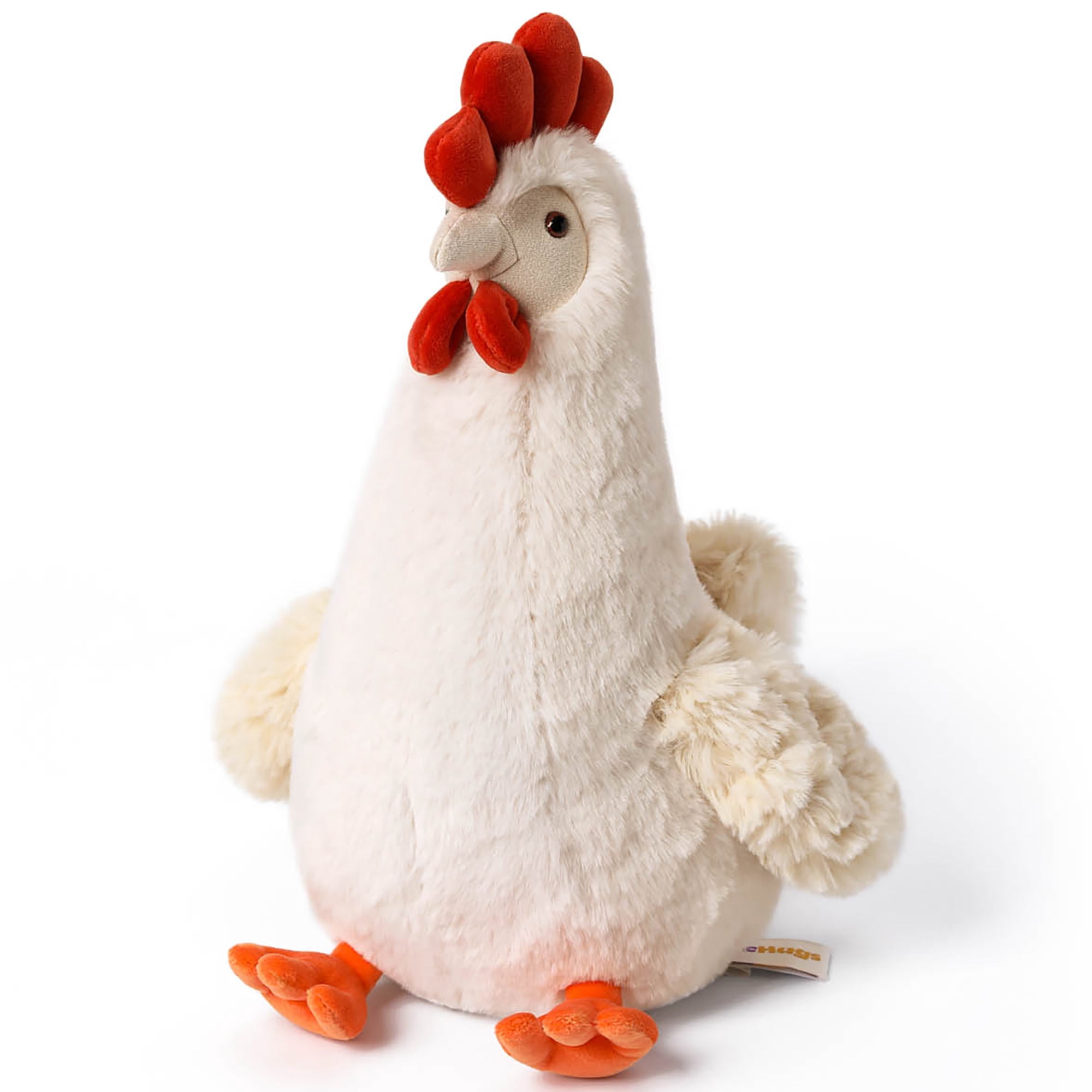 McHugs: Farm Series - Marshmallow Chicken - 7" Stuffed Animal Plush, Soft Weighted Cuddle Toy, Cozy Comfort Play & Nap Companion, Baby-Toddler-Kids