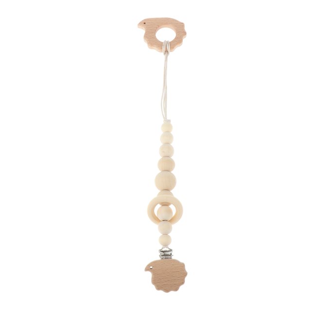 Mordedor de y Bobina de Bebé de Natural, para Pacificar de y Niñas erizo CUTICAT DIY Molar Beech Toy
