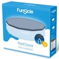 thumbnail image 3 of Open Box Funsicle 12 Ft Round Pool Cover w/ String Lock, Accessory Only, Gray, 3 of 5