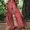 Red, variant on QUNYINEY Wide Leg Womens Pants Cotton Linen High Waist Casual Vintage Trousers with Pockets Relaxed Fit Pants