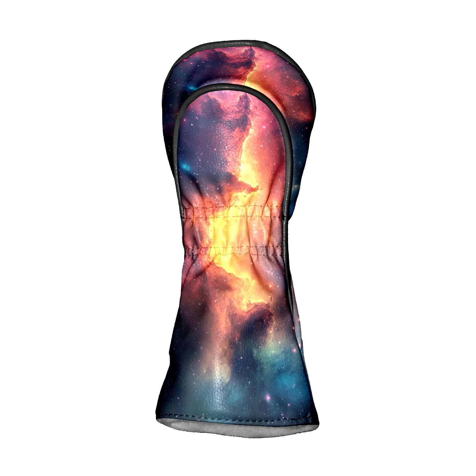 Golf Club Head Covers - Aurora Design, PU Leather, Waterproof, Fits Fairway Woods/Hybrid, Unisex, Fits Most Brands