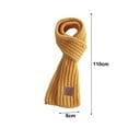 thumbnail image 5 of Baby Winter Scarf Knitted Thick Elastic Soft Solid Color Unisex Warm Cold Resistant Anti-shrink Neck Protection Children Neck Wrap, 5 of 8
