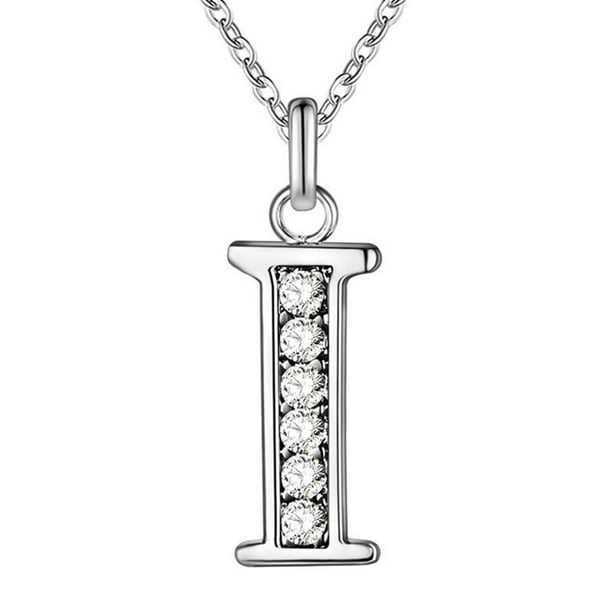Collar de 26 letras, accesorios de moda de diamantes, regalos para la novia del amante Wmkox8yi sjalhkljlk5866