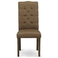 thumbnail image 4 of 5 Piece Dining Set - Mid Century Modern Table & Chairs - Linen Fabric Upholstered Dining Room Set, 4 of 6