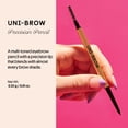 thumbnail image 2 of Lápiz de cejas Winky Lux Uni-Brow Precision, de doble punta con cepillo, resistente al agua y de larga duración, con micropunta, tono universal para cejas naturales (marrón, rubio, gris pardo), 2 of 6