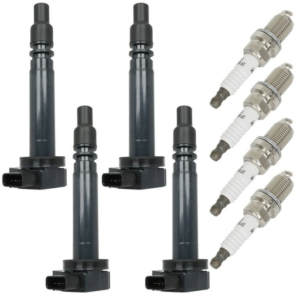 ECCPP 4 ignition coils with 4 iridium Spark Plugs,UF323,coils packs,for Toyota,for Tacoma 2000-2004,for 4Runner 2000,2.4L 2.7L,UF323 ‎C1305 5C1304