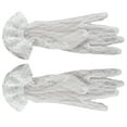 thumbnail image 2 of D-GROEE 2 Pairs Women Party Lace Elegant with Wrist Ruffle Bridal Wedding Gloves Solid Color See-through Lace Wedding Gloves, 2 of 8