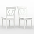 thumbnail image 5 of Glenwillow Home 5PC Dining Set - 48" Wood Table + Dbl X-Back Chairs, 5 of 10