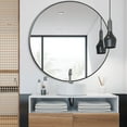 thumbnail image 6 of HomGarden 36'' Circle Wall Mirror Modern Black Framed Round Mirror Home Bathroom, 6 of 10
