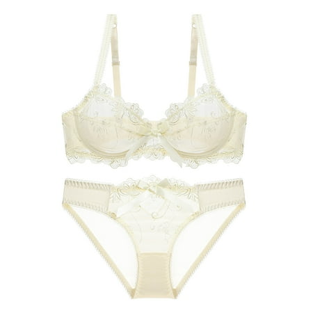 LARUYEKO Sexy Lace Push Up Bra Ladies Underwear Girls Bra Bra Set Non Lace Lingerie Set Ballroom T Shirts Lace Underwire Bra Set Spicy Underwear Lace Fan Set Hence under Wear Lace Shorts Set Women
