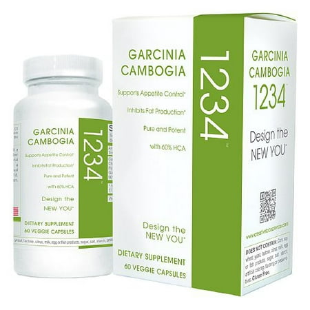  Garcinia 1234 capsules végétariennes - 60 Ea 3 Pack