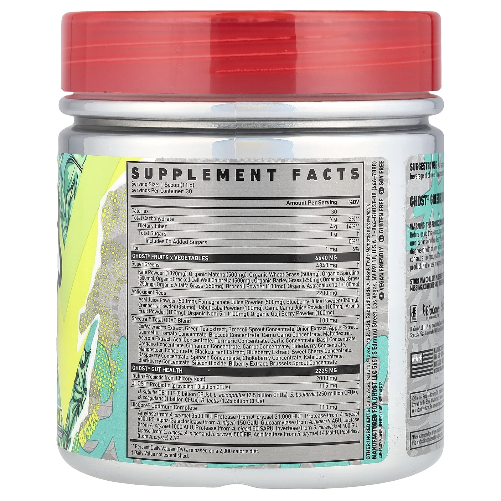 Ghost Greens, Lime, 11.6 oz (330 g)