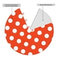 thumbnail image 2 of Pofeuu Orange And White Polka Dot1 Print Christmas Tree Skirt, Merry Christmas Skirt Xmas Tree Ornaments for Xmas Holiday Party Decorations-36", 2 of 7