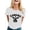 White, variant on Womens Tops Canadian Short Sleeve Crewneck Maple Leaf Print Tees for Teens Girls,Red,M