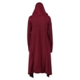 thumbnail image 6 of KHONTS Retro Long Hooded Sweatshirt for Women Graphic High Low Hem Gothic Hoodies Long Sleeve Oversized Pocket Tops XL, 6 of 6
