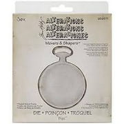 Sizzix Movers & Shapers Base Die By Tim Holtz 5.5"X6"-Pocket Watch Frame, Pk 1