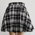 thumbnail image 4 of Gothic Sweet Women Pleated Skirt Fashion Plaid Mini High Waist Chic Skirt Kawaii Summer Casual Ladies Plaid Pleated Skirt, 4 of 10