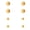 Gold, variant on 14K Gold Plated Hypoallergenic Earring Backs Replacement - 4 Pairs