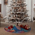 thumbnail image 4 of Sikiie Sea Turtle in Coral Nativity Christmas Tree Skirt, Jesus Christian Winter Holiday Tree Mat Decoration(30-48IN)30", 4 of 6