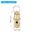 thumbnail image 2 of Uxcell 1/4 Male NPT Safety Valve, 4 Pack Pressure Release Valve, 150 PSI Set Pressure, 2 of 5
