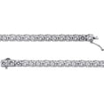 thumbnail image 2 of Sterling Silver 5mm Round Cubic Zirconia Bracelet, 2 of 6