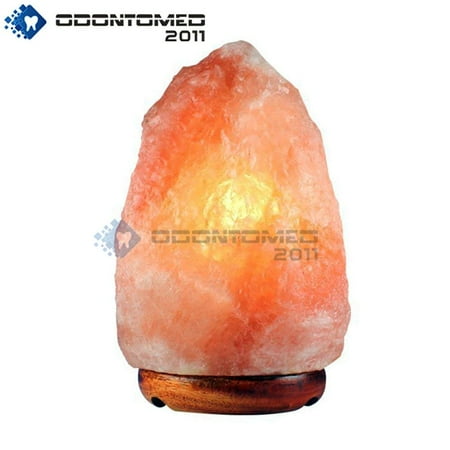 Beautiful Shapes - Odontomed2011® Beautiful Natural Shape Himalayan Air Purifier Salt Lamp 6-7 Inches Ideal Night Light - Lead And Bulb