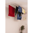 thumbnail image 2 of Practic Drop Dryer; Ceiling Manual Laundry Clothes Drying Rack, Hanger Ceiling Drying Rack, Laundry Space Saver, Organizer, 2 of 9
