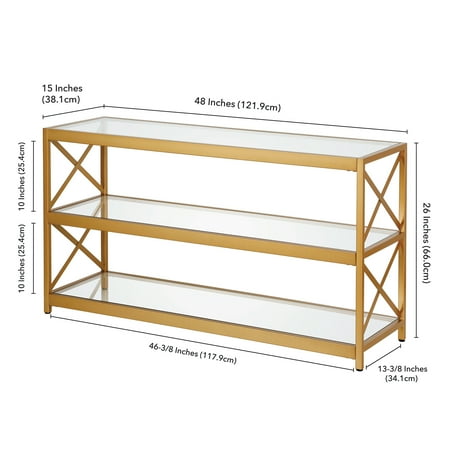 Camden&Wells - Hutton TV Stand for TVs Up to 50" - Brass