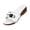 White, variant on Open Toe Comfort Sandals, Metal Stud Casual Slippers, Women's Clog Sandal Open Toe Slip On Slides Studded Low Heel Clogs With Studs Faux Wooden Sandals for Women Mules, Black 9