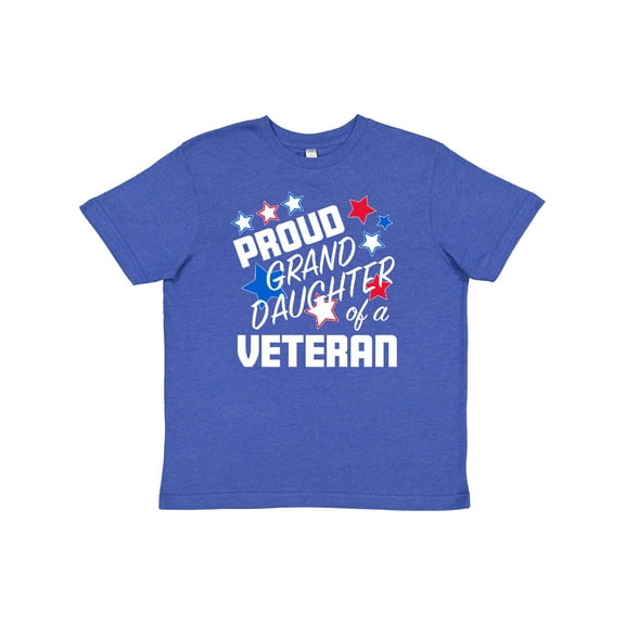 Inktastic Proud Granddaughter of a Veteran Veterans Day Youth T-Shirt
