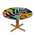 thumbnail image 3 of Acheng Round Tablecloth Palm Leaves with Lush Branches and Leaves Tropical Jungle Palm Leaves with Charming Colors 38-42, 3 of 8