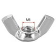 thumbnail image 5 of 20Pcs Zinc Plated Wingnuts M3 M4 M5 M6 M8 Hand Tighten Ear Nuts Butterfly Nut Fasteners Parts Wing Nuts Hurrican Screws M3, 5 of 7