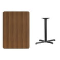 thumbnail image 2 of Flash Furniture 30 by 42" Rectangular Walnut Laminate Table Top with 22 by 30" Table Height Base, 2 of 2