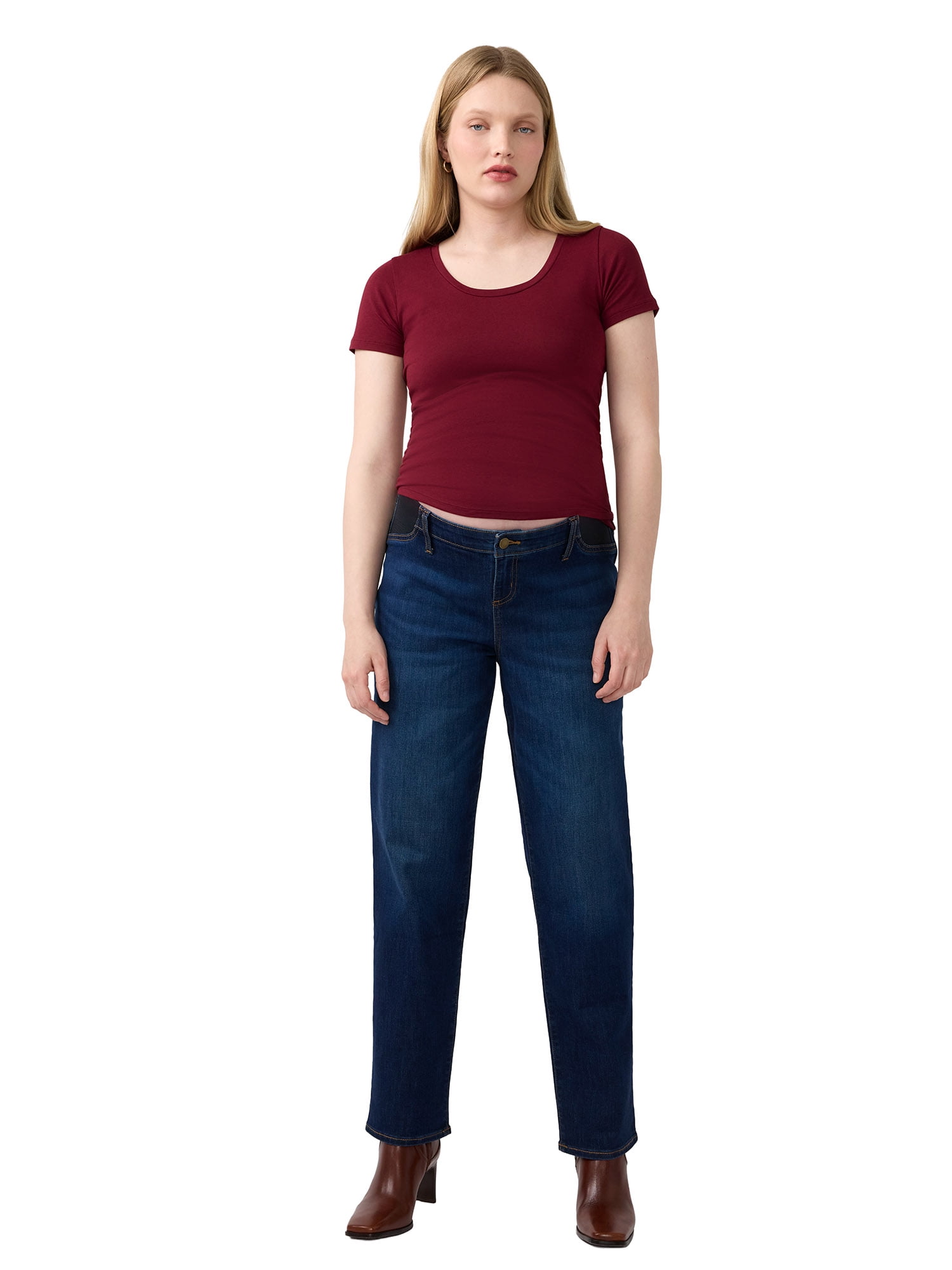 Ingrid & Isabel For Every Belly Women's Maternity Under The Belly Denim Jeans, Sizes S-XXL