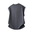thumbnail image 5 of Men’s Knitted Textured Tank Top V Neck Knit Sweater Vests Casual Beach Summer Vacation Sleeveless Shirt Big and Tall Size M-5XL Gray, 5 of 8
