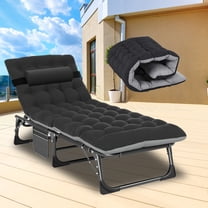 Begonia.K Rollaway Bed Portable Folding Bed Cot with Black Mat Heavy Duty Bed