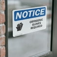 thumbnail image 4 of (2 Pack) Cryogenic Gloves Required Sign With Symbol OSHA Notice Sign 14 Inch X 10 Inch Vinyl Label Decal Sticker Weather Resistant, UV Protected for Workplace, Business, and, 4 of 7
