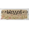 thumbnail image 2 of Hogan, Melody 24x12 White Modern Wood Framed Museum Art Print Titled - Curly Cue Blessed Floral 1, 2 of 4