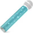 thumbnail image 1 of HAHDAXIA Lake Blue Mic Sleeve, 58A Handle Cover Replacement Decorative Sleeve, Rhinestones Microphone Handle Protector, Crystal Cover Compatible with Wired Microphone Beta 58a SM58 (Mic Not I, 1 of 7