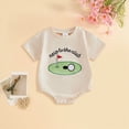 thumbnail image 2 of Baby Onesies Boy Newborn Infant Baby Boy Girl Golf Short Sleeve Romper New To The Club Bubble Outfit Summer Jumpsuit Clothes, 2 of 6
