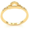 thumbnail image 3 of Libra Zodiac Sign Diamond Ring In Solid 14k Yellow Gold, 3 of 6