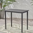 thumbnail image 3 of Outdoor Dark Gray Bar Table / Acacia Wood Build / Fits Kitchen or Dining Areas, 3 of 5