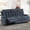 Blue, variant on DELMANGO 3-Seater Recliner Sofa Set for Elderly, Manual Triple Reclining Sofa Couch, 3 Seat Recliner Chair for Living Room, Home Theater & Small Spaces, Grey