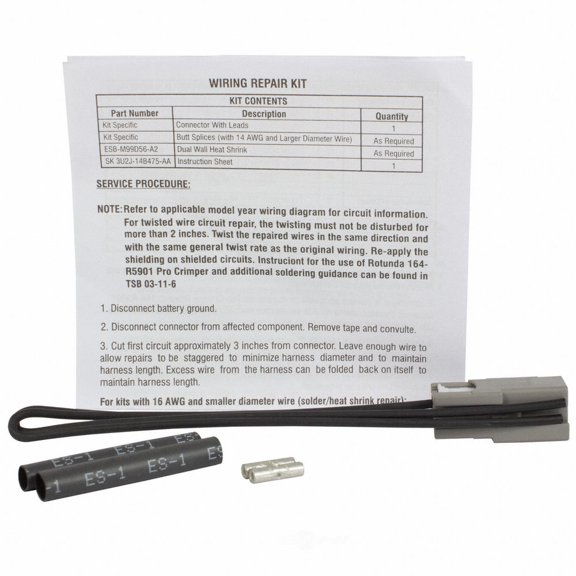 Motorcraft WPT-1078 Heated Seat Element Connector