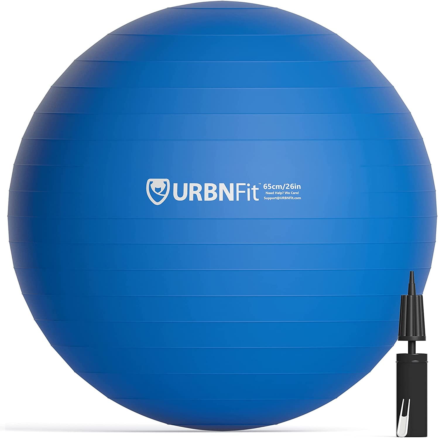 Silver 1 55cm Blue Balance Ball w/ Pump  55 Centimeters 5’5” And Under