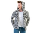 thumbnail image 4 of White & Black European Wool Hoodie Sweater Jacket Warm Winter, XXL, 4 of 6