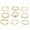 Gold, variant on Women's Stackable Wave Rings - 9-Pc Stainless Steel Adjustable Ring Set | Modern Joint Ring Collection for Layering | Hypoallergenic Minimalist Jewelry Gift Set