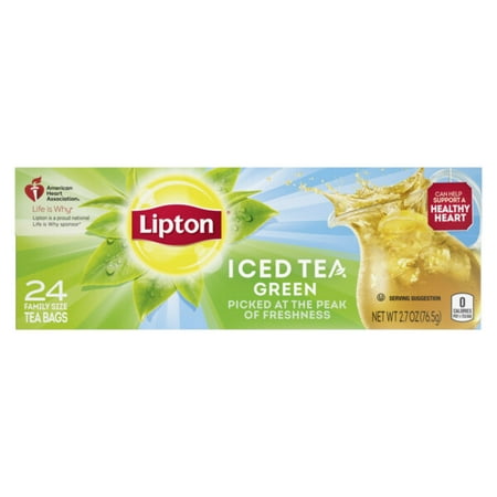 Lipton Family-Sized Iced Tea Bags Green Tea 24 ct