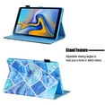 thumbnail image 2 of Galaxy Tab A7 10.4" Case SM-T500 T505 T507, Allytech Folio Flip Stand Cover Auto Sleep Wake Shock-Absorption Protective Slim Shell Case Cover for Samsung Galaxy Tab A7 10.4" T500,Blue Grid, 2 of 6