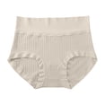 thumbnail image 1 of Ropa interior sin costuras de cintura alta para mujer: entrepierna 7A, material de clase A para bebés, control ligero del abdomen, 1 of 4